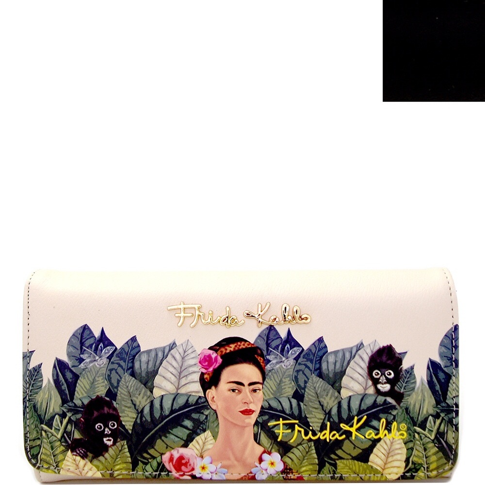 Black Frida Kahlo wallet